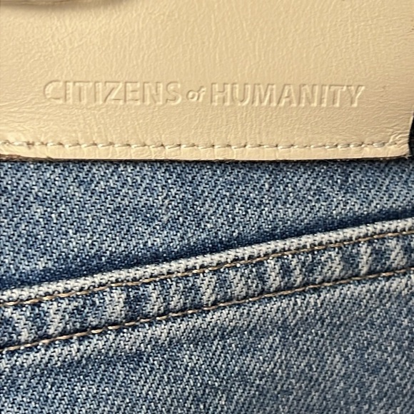 Citizens of Humanity Premium Vintage Women Jeans Blue Wash 33 frayed hem stretch - Picture 5 of 10